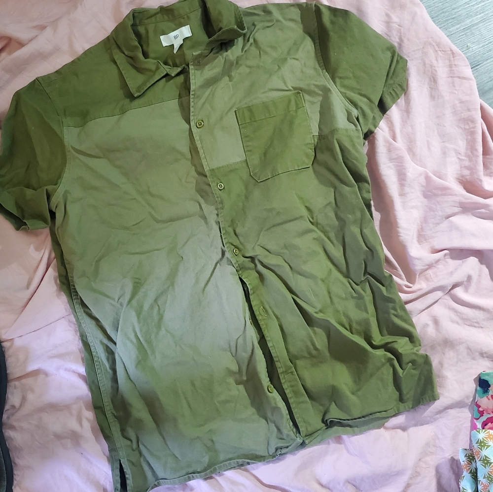 Two tone green BP shirt